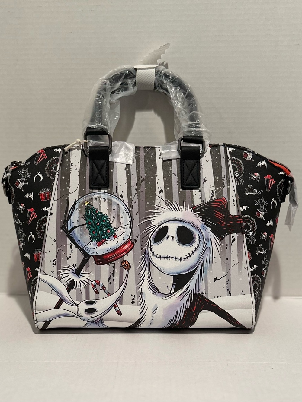 Loungefly Disney NWT The Nightmare Before Christmas Jack & Zero Satchel Bag